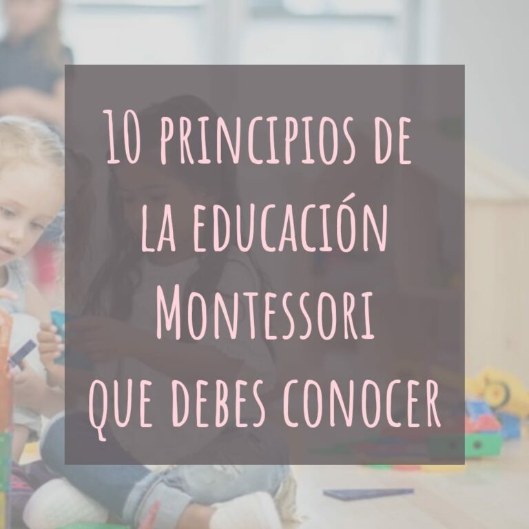 10 principios de la educacion montessori que debes conocer
